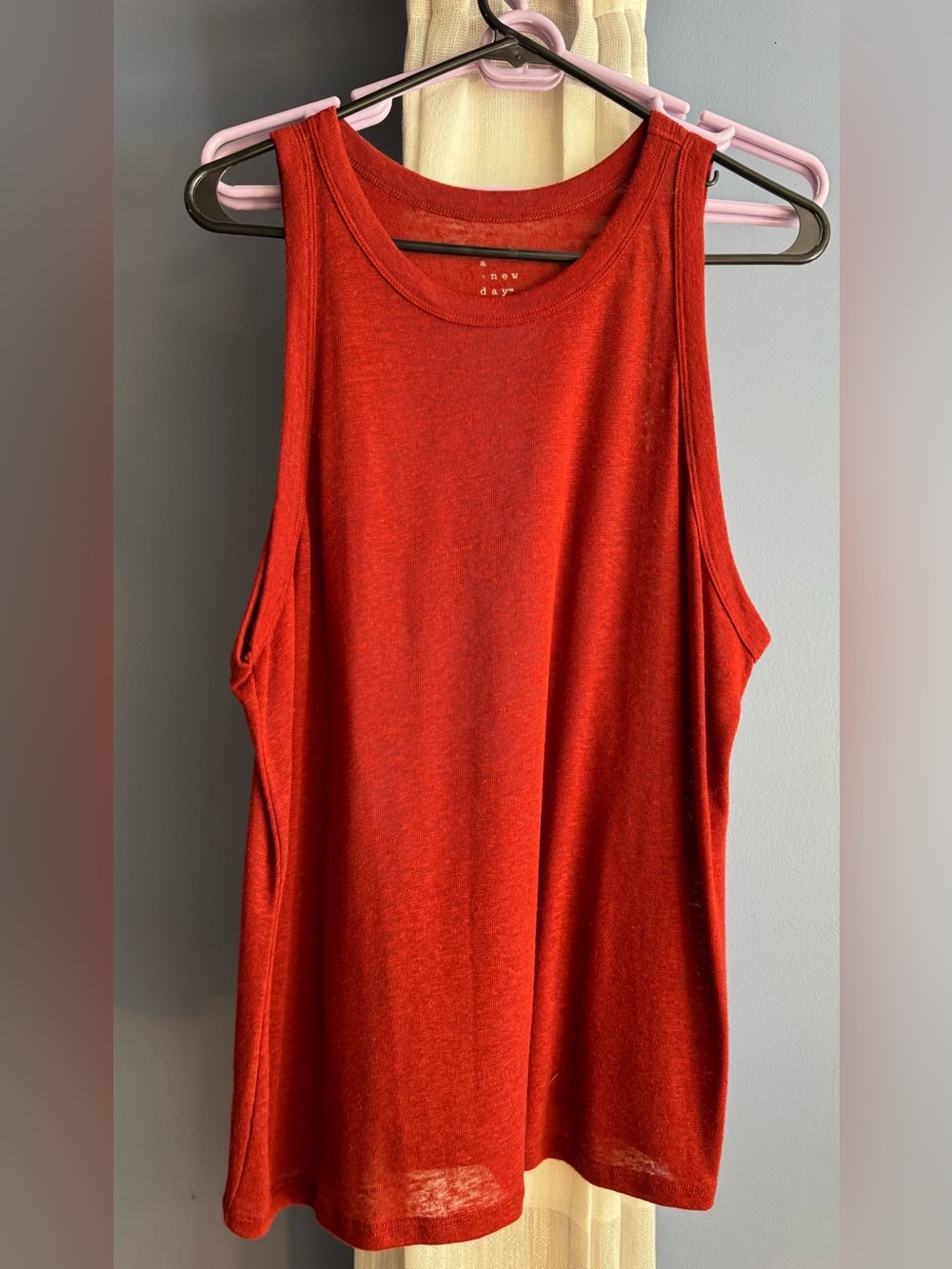 a new day Brick Red Sleeveless Tank Top